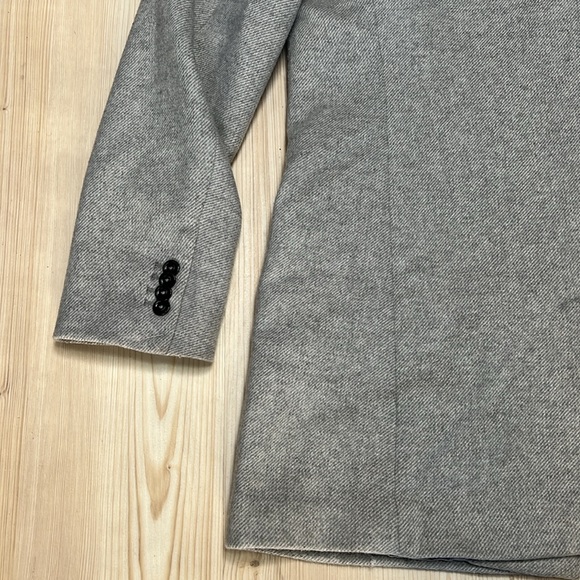 MNG Light Gray Wool Blend Trench Coat - Picture 9 of 16